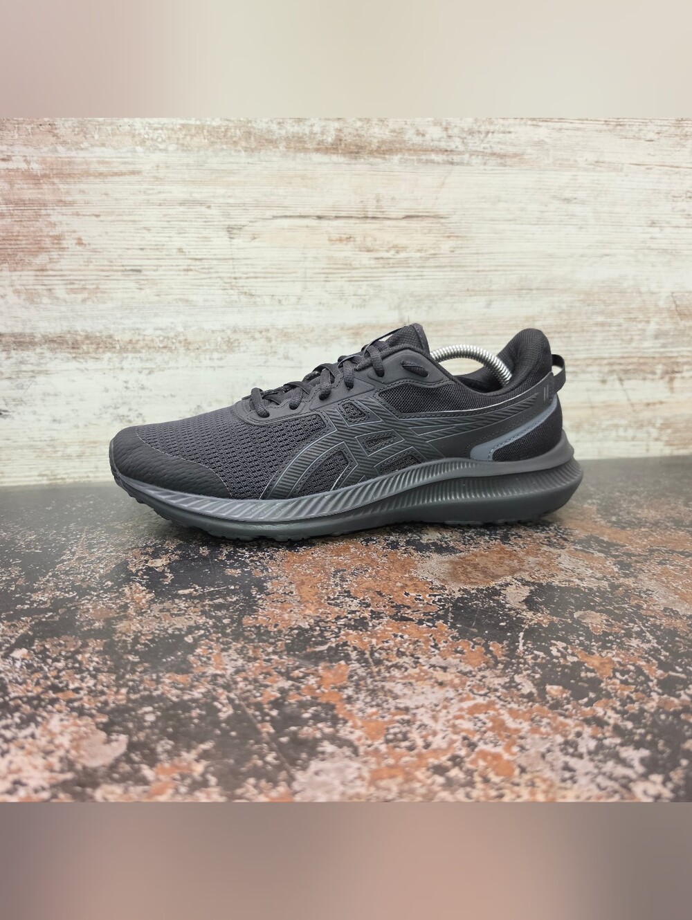 Mens Asics Jolt 5 Running Shoes Sz 9 Used Black Mesh 1011B963